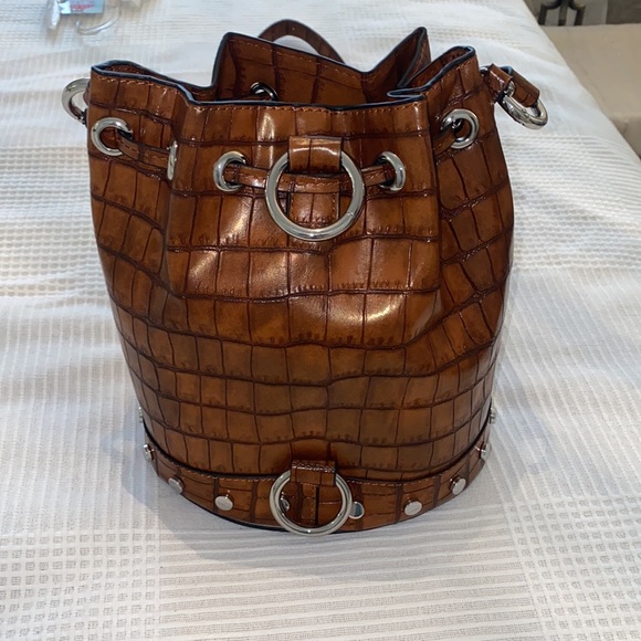 zara brown snake bucket bag - Picture 3 of 3